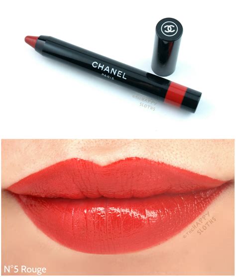 chanel le rouge crayon rouge n5|Chanel le rouge lipstick.